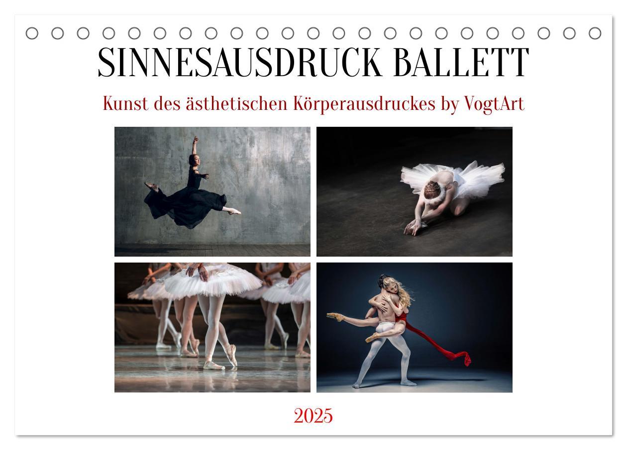 Cover: 9783383938092 | Sinneseindrücke Ballett (Tischkalender 2025 DIN A5 quer), CALVENDO...