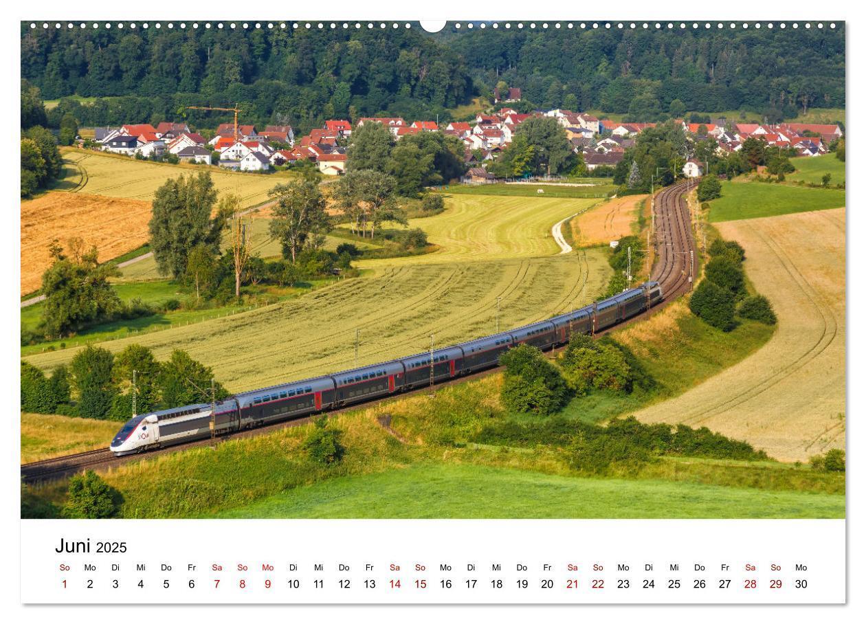 Bild: 9783435034772 | Eisenbahn in Deutschland (Wandkalender 2025 DIN A2 quer), CALVENDO...