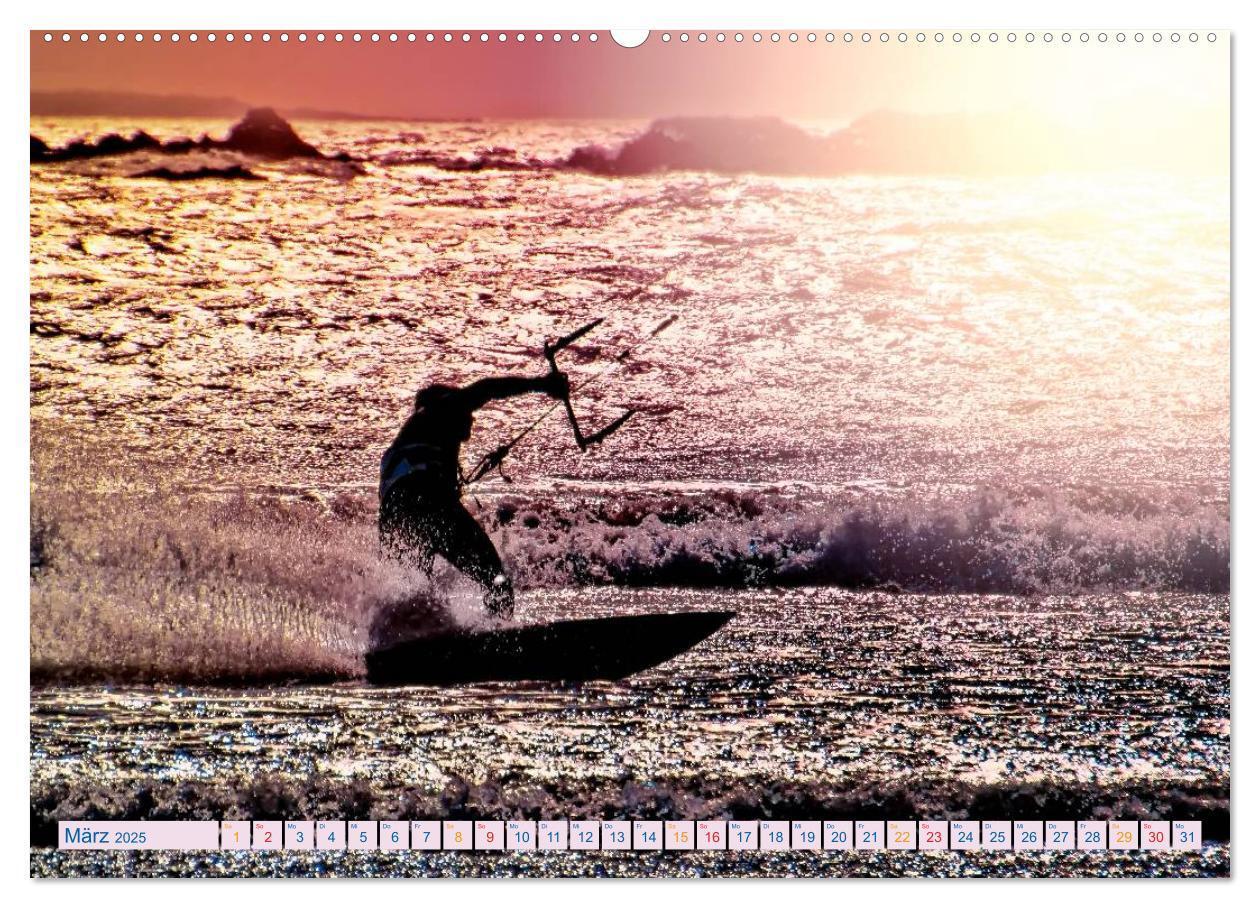 Bild: 9783435582785 | Kitesurfen - über den Wellen (hochwertiger Premium Wandkalender...