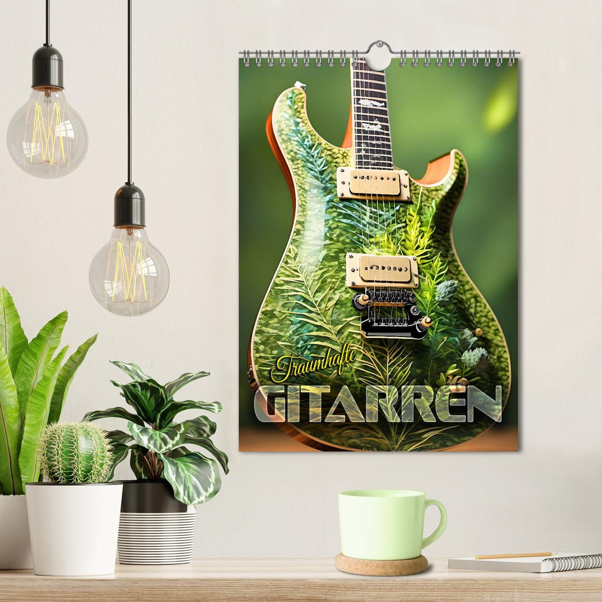 Bild: 9783457137123 | Traumhafte Gitarren (Wandkalender 2025 DIN A4 hoch), CALVENDO...