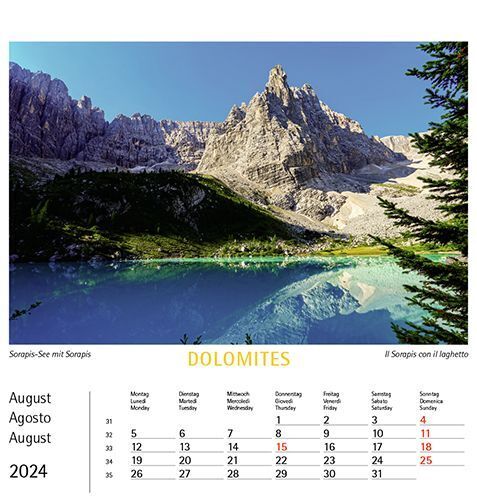 Bild: 9788887531466 | Dolomiten 2024, Postkartenkalender Querformat | Kalender | 2024