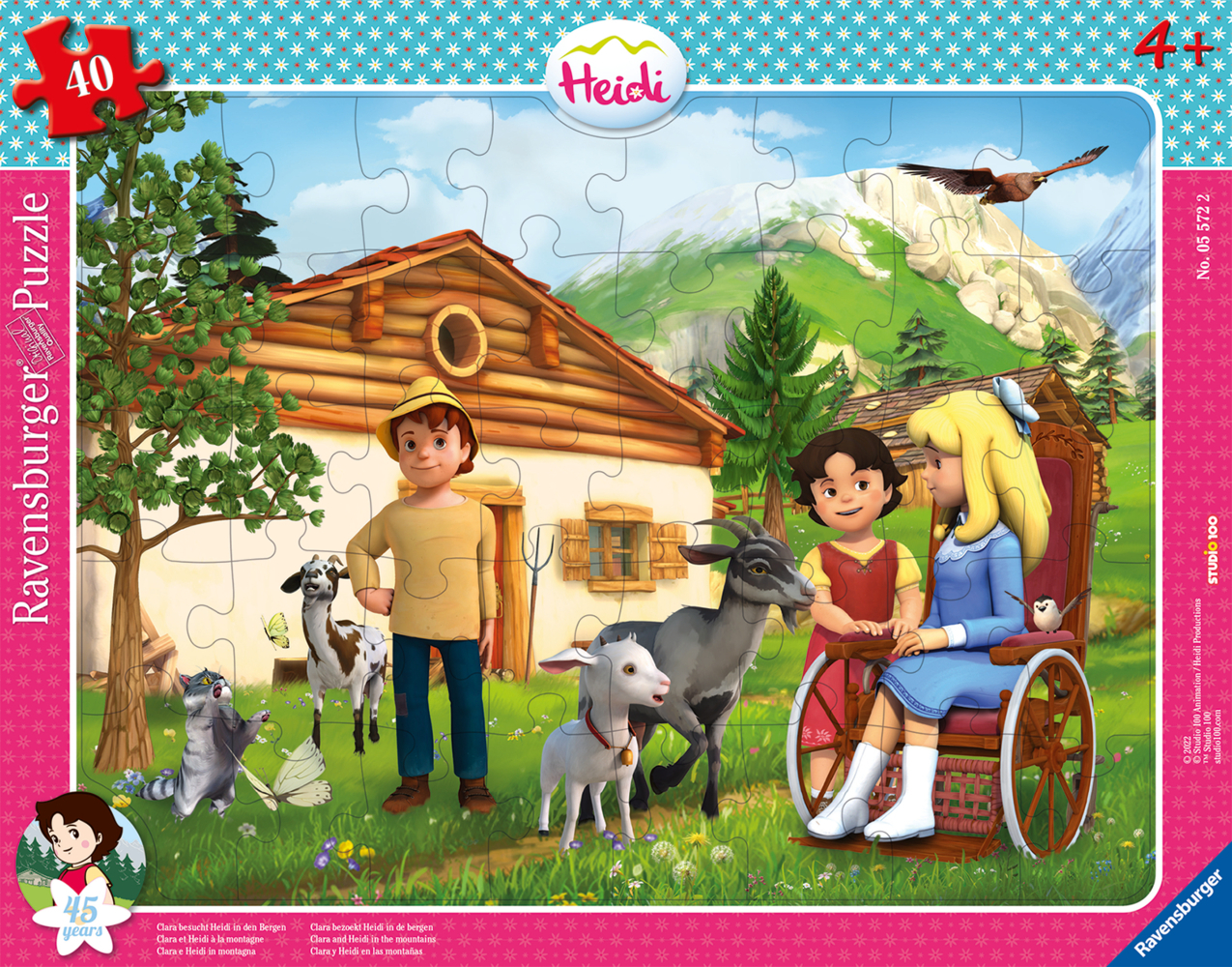 Cover: 4005556055722 | Clara besucht Heidi in den Bergen (Kinderpuzzle) | Spiel | 60557200