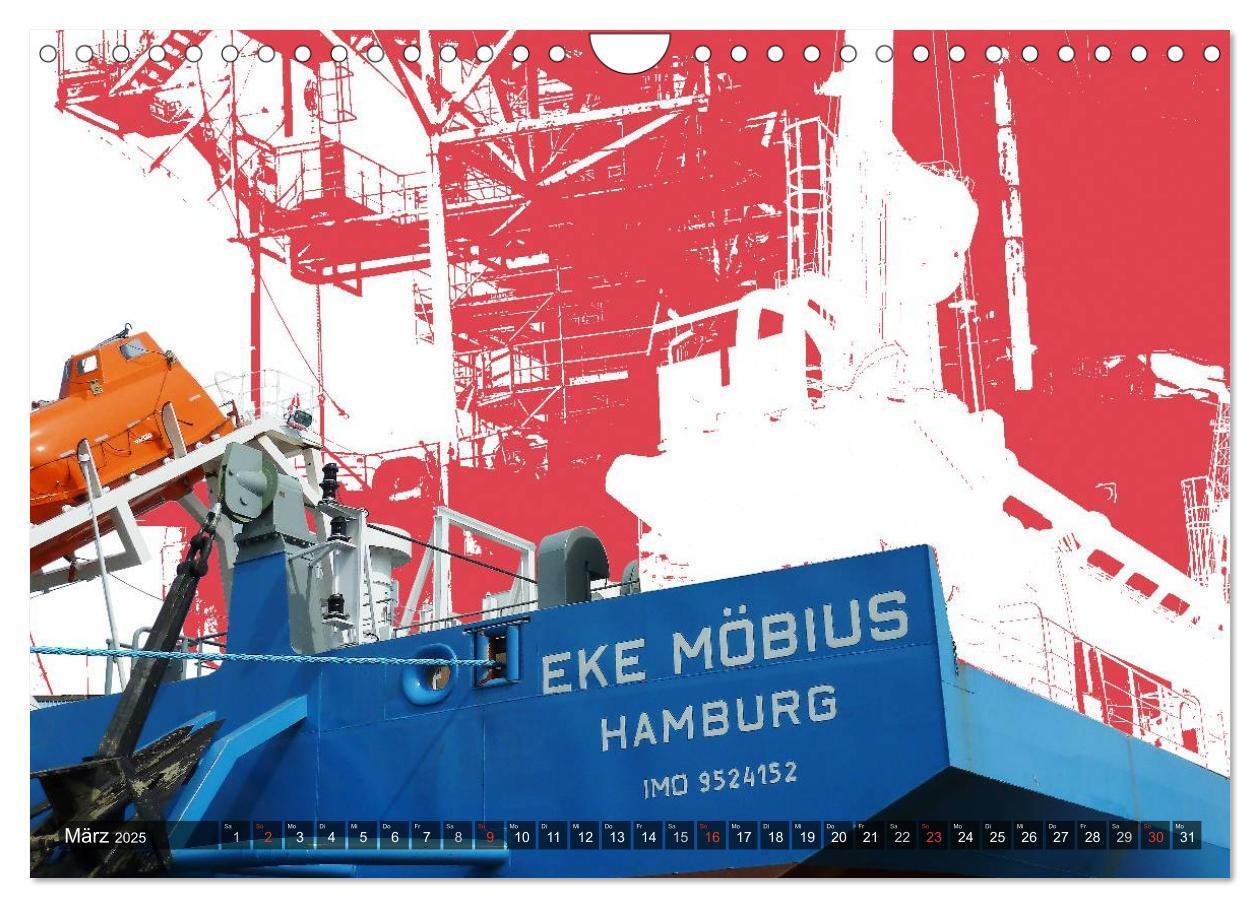 Bild: 9783435701742 | Photo-Art / Hamburg Hafen (Wandkalender 2025 DIN A4 quer), CALVENDO...