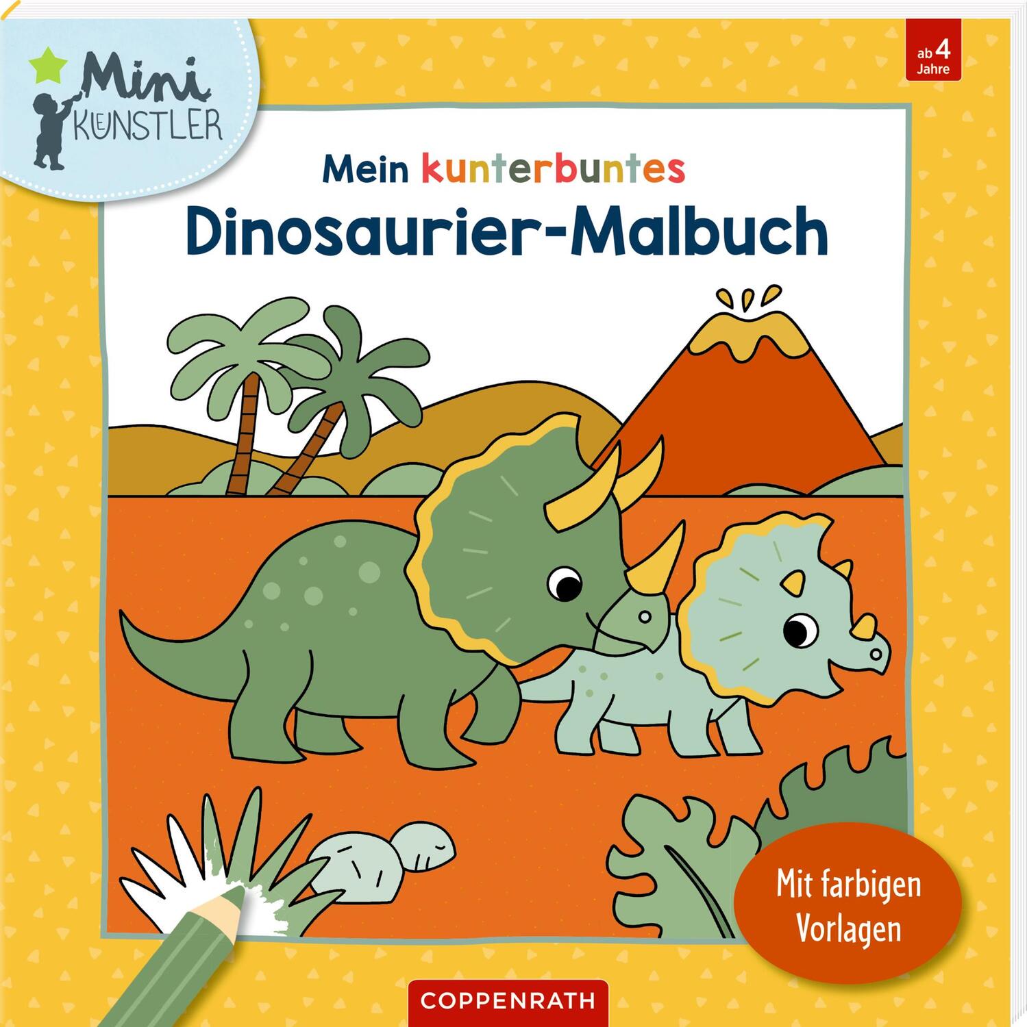 Cover: 9783649647232 | Mein kunterbuntes Dinosaurier-Malbuch | Mit farbigen Vorlagen | Buch