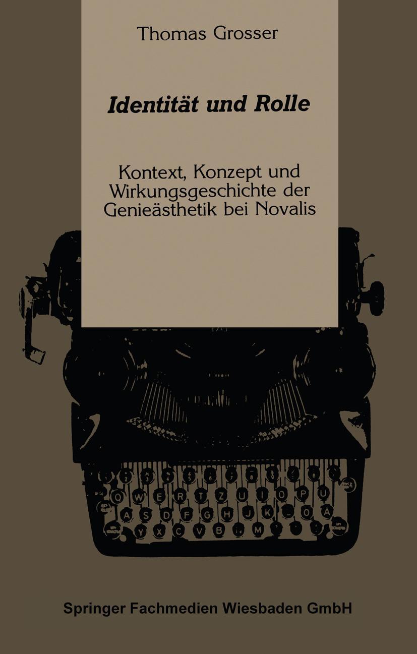 Cover: 9783531122229 | Identität und Rolle | Thomas Grosser | Taschenbuch | 252 S. | Deutsch