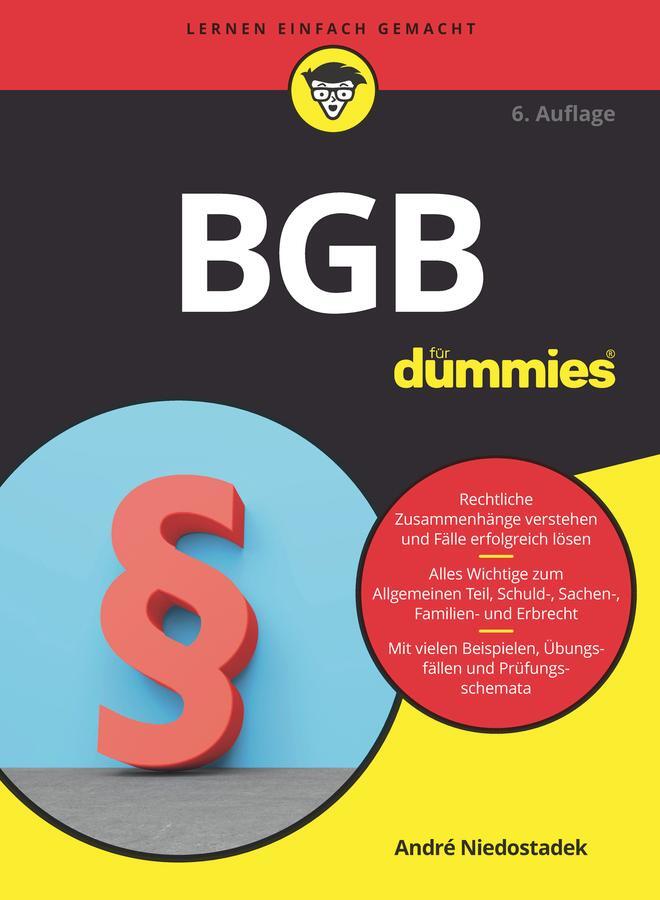 Cover: 9783527718870 | BGB für Dummies | André Niedostadek | Taschenbuch | für Dummies | 2021