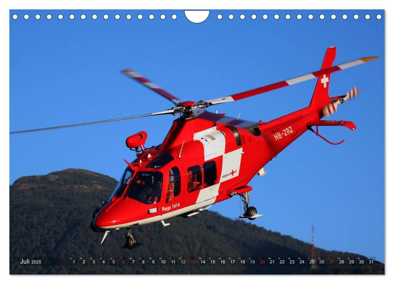 Bild: 9783435635399 | Helikopter in der Luft (Wandkalender 2025 DIN A4 quer), CALVENDO...