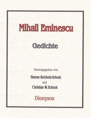 Cover: 9783933427021 | Gedichte | Mihail Eminescu | Taschenbuch | Paperback | Deutsch | 2000