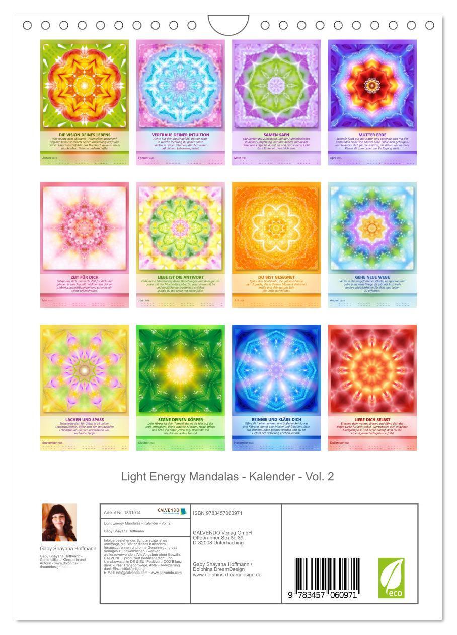 Bild: 9783457060971 | Light Energy Mandalas - Kalender - Vol. 2 (Wandkalender 2025 DIN A4...