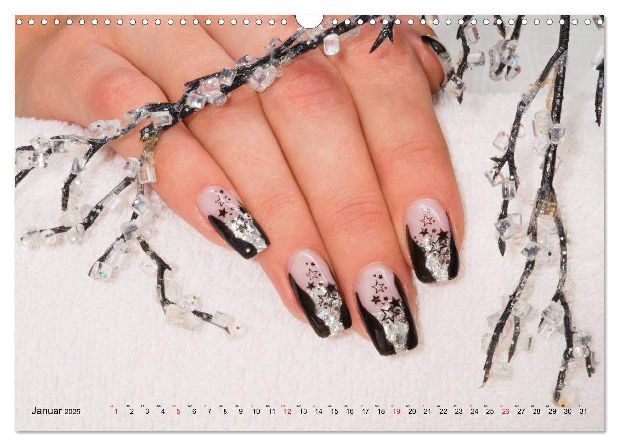 Bild: 9783435747740 | Vergängliche Kunst - Nailart Episode 1 (Wandkalender 2025 DIN A3...