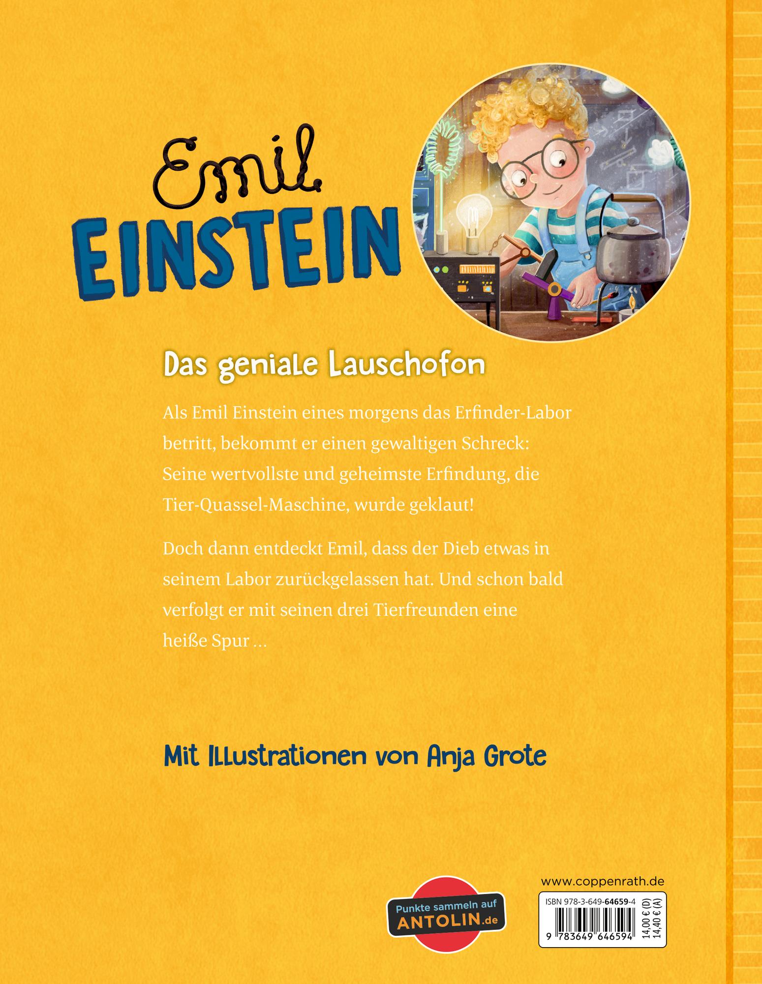 Rückseite: 9783649646594 | Emil Einstein (Bd. 6) | Das geniale Lauschofon | Suza Kolb | Buch