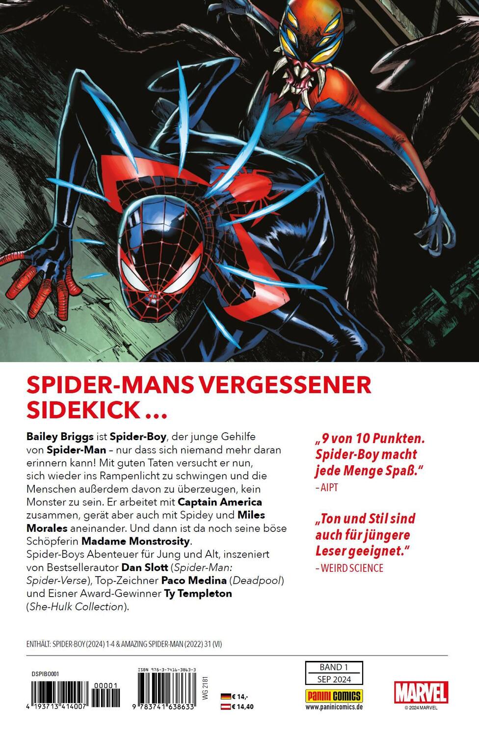 Rückseite: 9783741638633 | Spider-Boy | Bd. 1: Monster-Verantwortung | Dan Slott (u. a.) | Buch