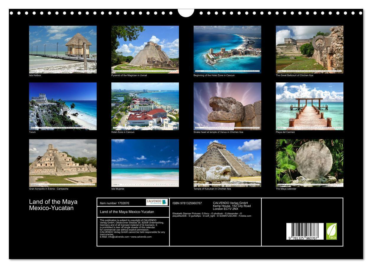 Bild: 9781325960767 | Land of the Maya Mexico-Yucatan (Wall Calendar 2025 DIN A3...