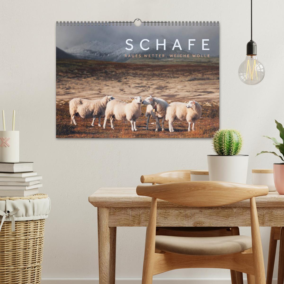 Bild: 9783435185009 | Schafe - Raues Wetter, weiche Wolle (Wandkalender 2025 DIN A3...