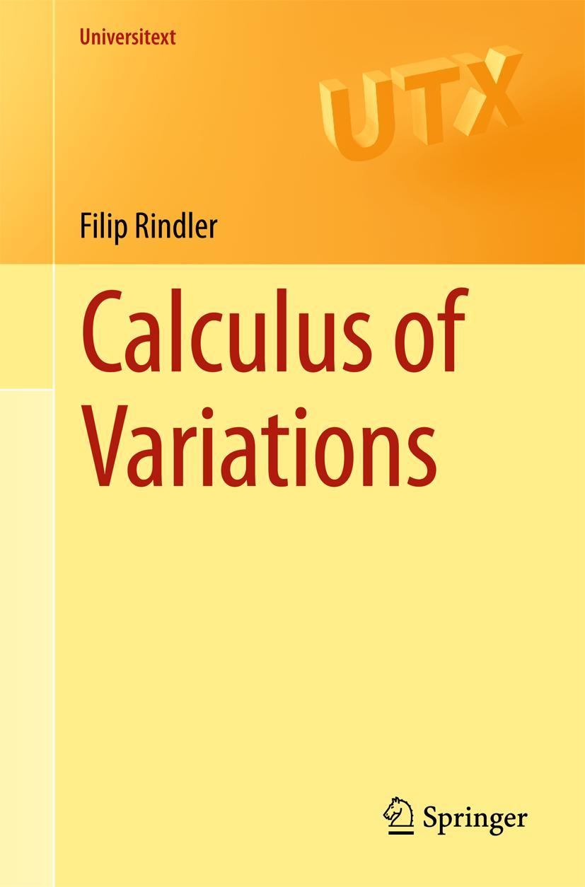 Cover: 9783319776361 | Calculus of Variations | Filip Rindler | Taschenbuch | xii | Englisch