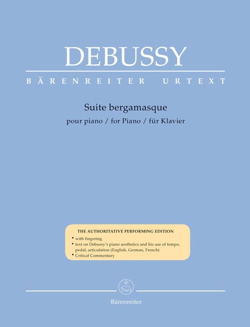 Cover: 9790006532810 | Suite bergamasque für Klavier | Claude Debussy | Broschüre | 35 S.