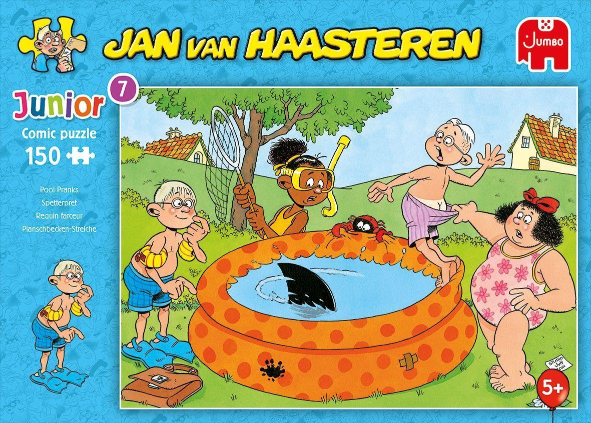 Bild: 8710126200780 | Jan van Haasteren Junior - Streiche im Pool - 150 Teile | Spiel | 2022