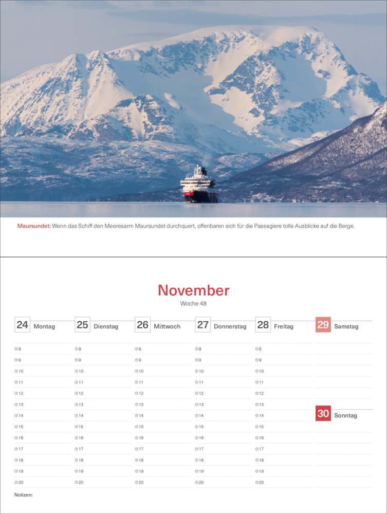 Bild: 9783965913769 | Hurtigruten - KUNTH Tischkalender 2025 | Kalender | 54 S. | Deutsch