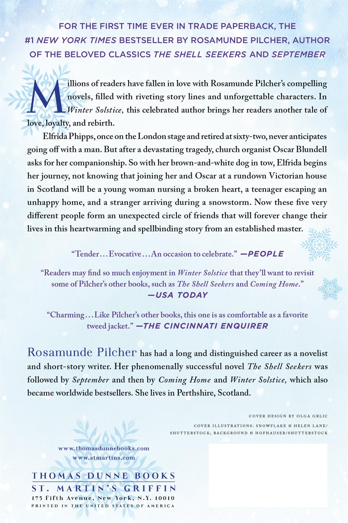 Rückseite: 9781250077462 | Winter Solstice | Rosamunde Pilcher | Taschenbuch | Englisch | 2015