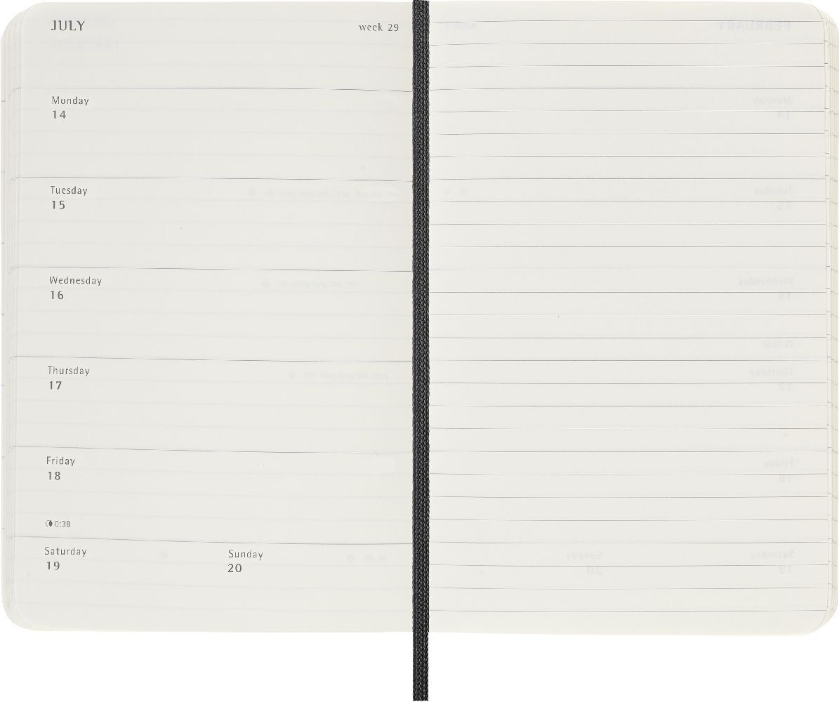 Bild: 8056999270384 | Moleskine 12 Monate Wochen Notizkalender 2025, Pocket/A6 | Buch | 2025