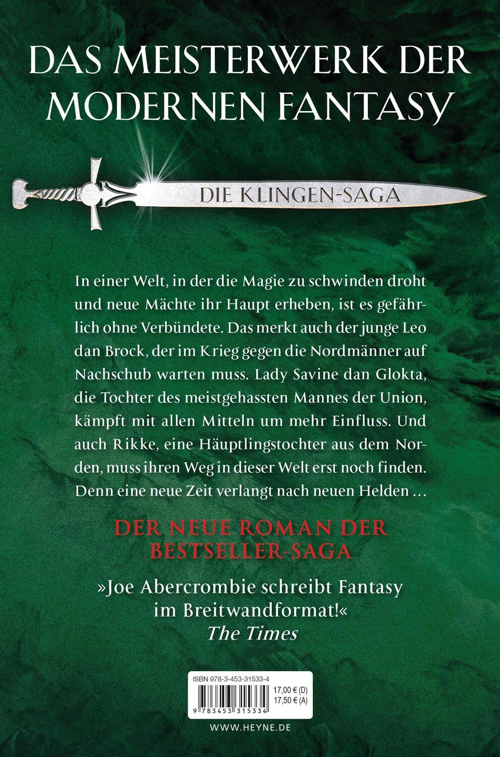 Bild: 9783453315334 | Zauberklingen - Die Klingen-Saga | Joe Abercrombie | Taschenbuch