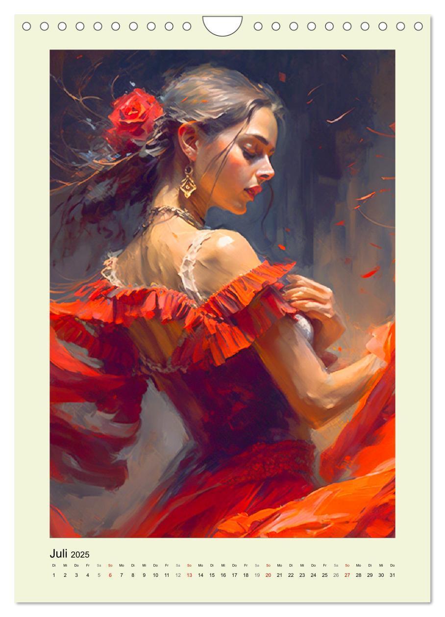 Bild: 9783435868797 | Flamenco. Anmutige Tänzerinnen. Illustrationen (Wandkalender 2025...