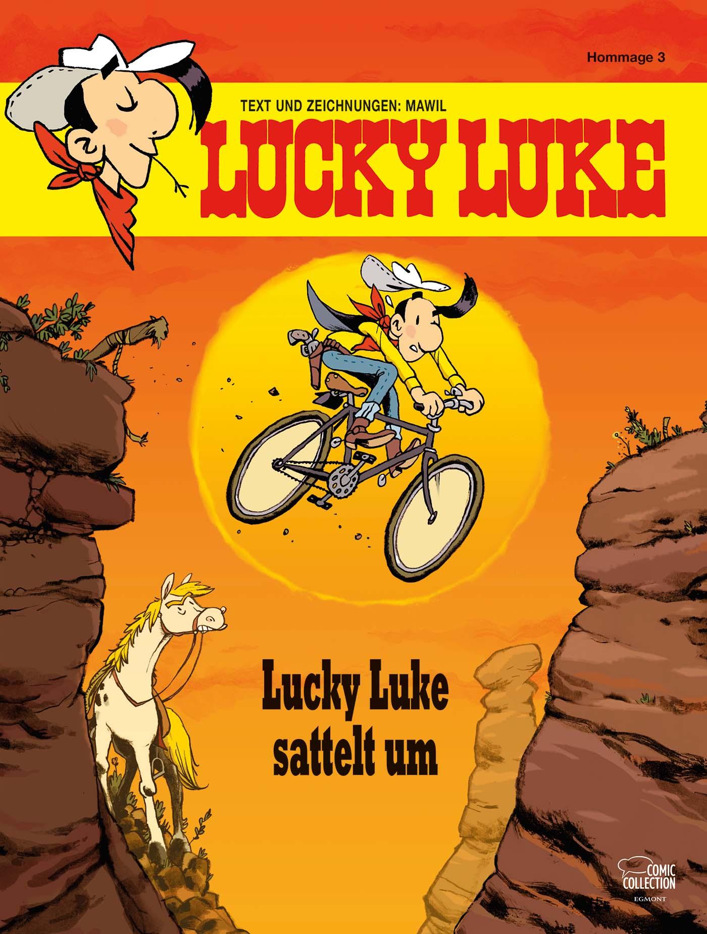 Cover: 9783770440603 | Lucky Luke sattelt um | Eine Lucky-Luke-Hommage von Mawil | Mawil