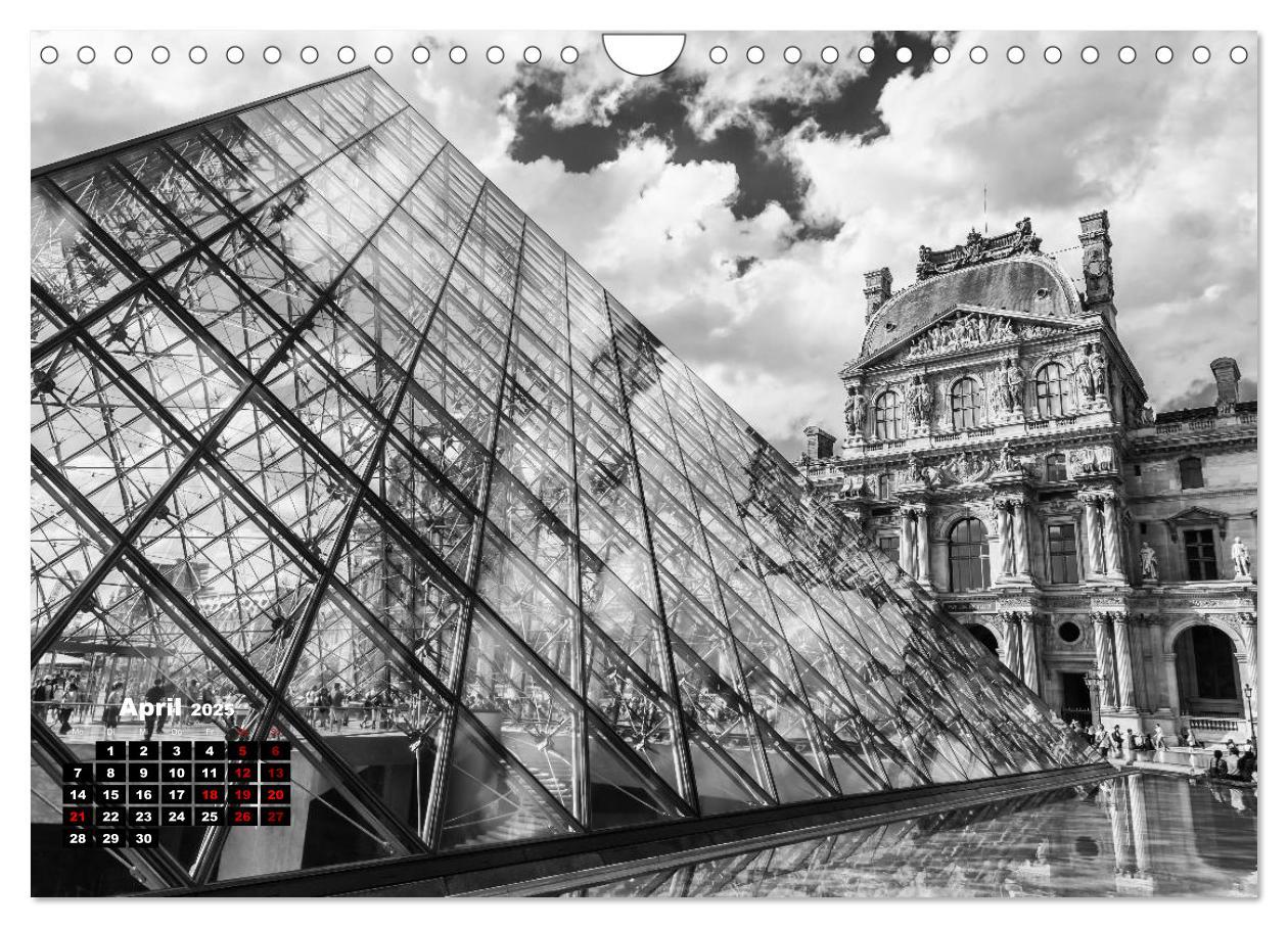 Bild: 9783435367733 | Paris-Impressionen in Schwarz-Weiß (Wandkalender 2025 DIN A4 quer),...