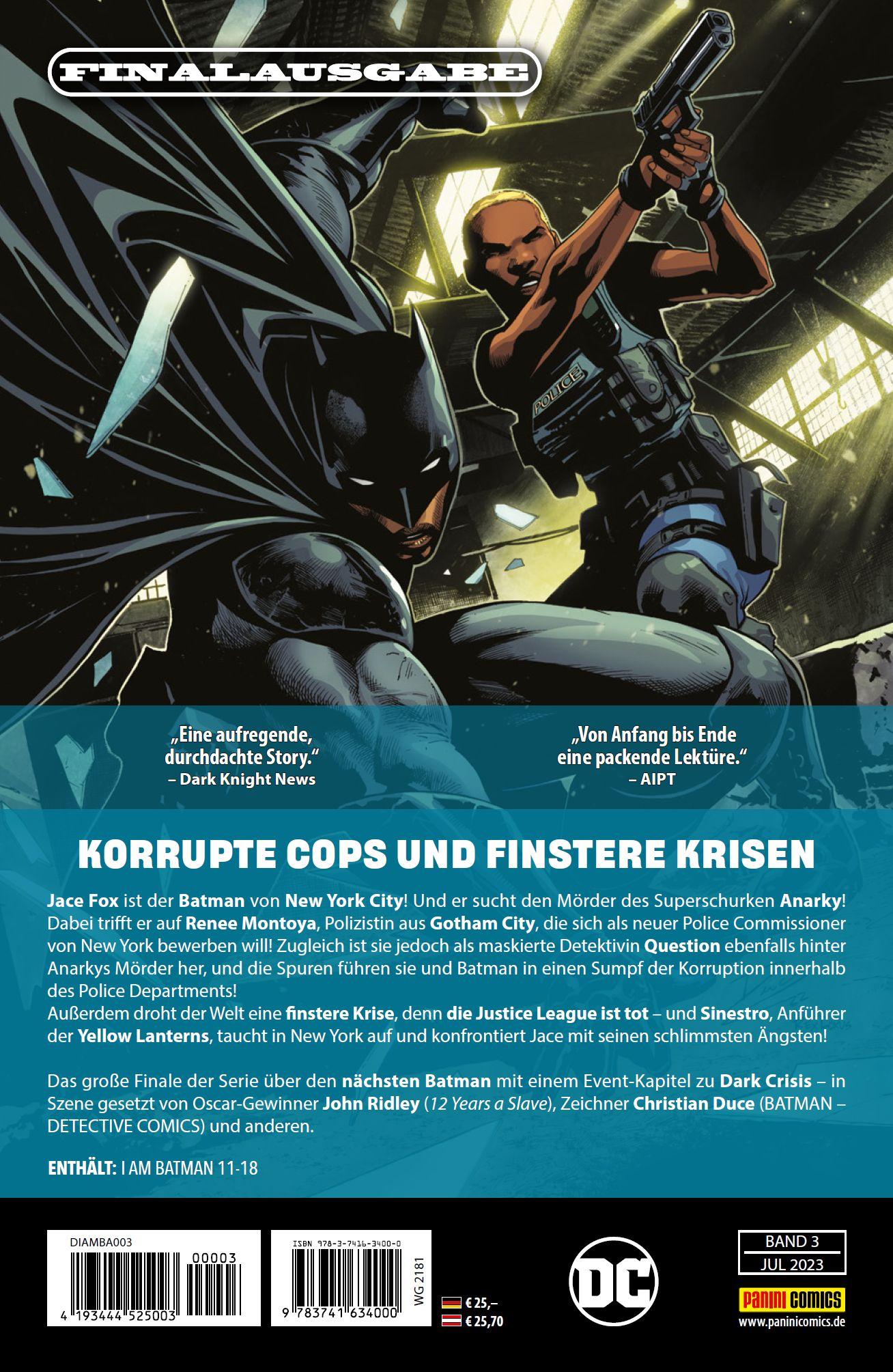 Rückseite: 9783741634000 | Batman: Ich bin Batman | Bd. 3 (von 3): Mitternachtsdetektive | Buch