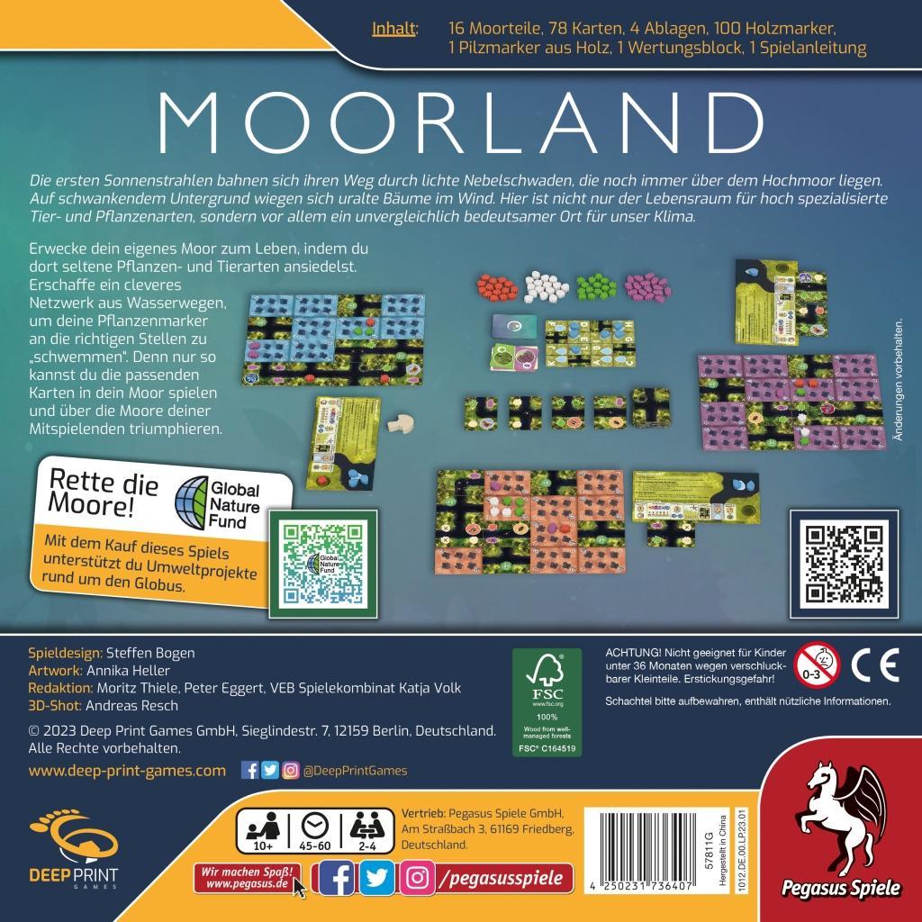 Bild: 4250231736407 | Moorland (Deep Print Games) | Spiel | 57811G | Deutsch | 2023