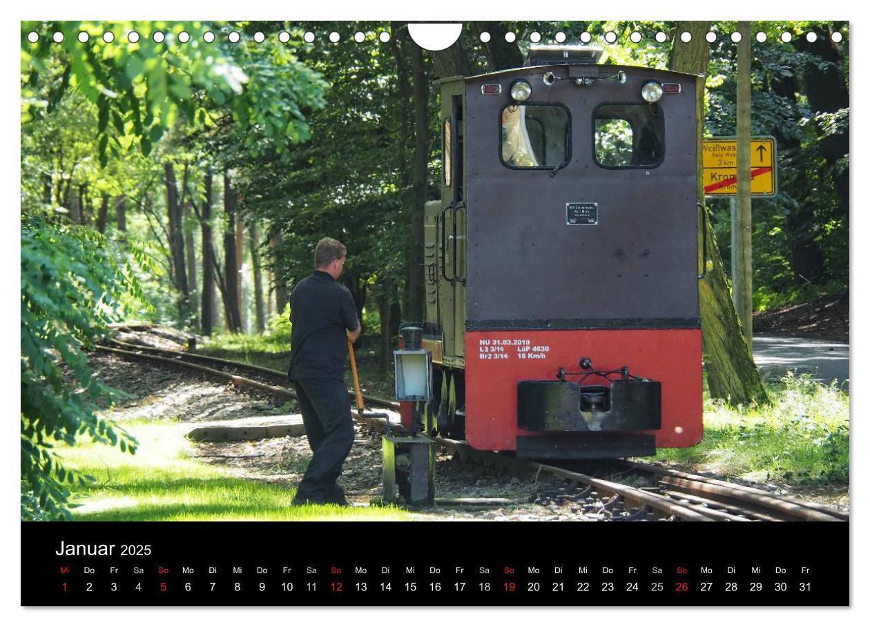 Bild: 9783435572823 | Waldeisenbahn Bad Muskau (Wandkalender 2025 DIN A4 quer), CALVENDO...