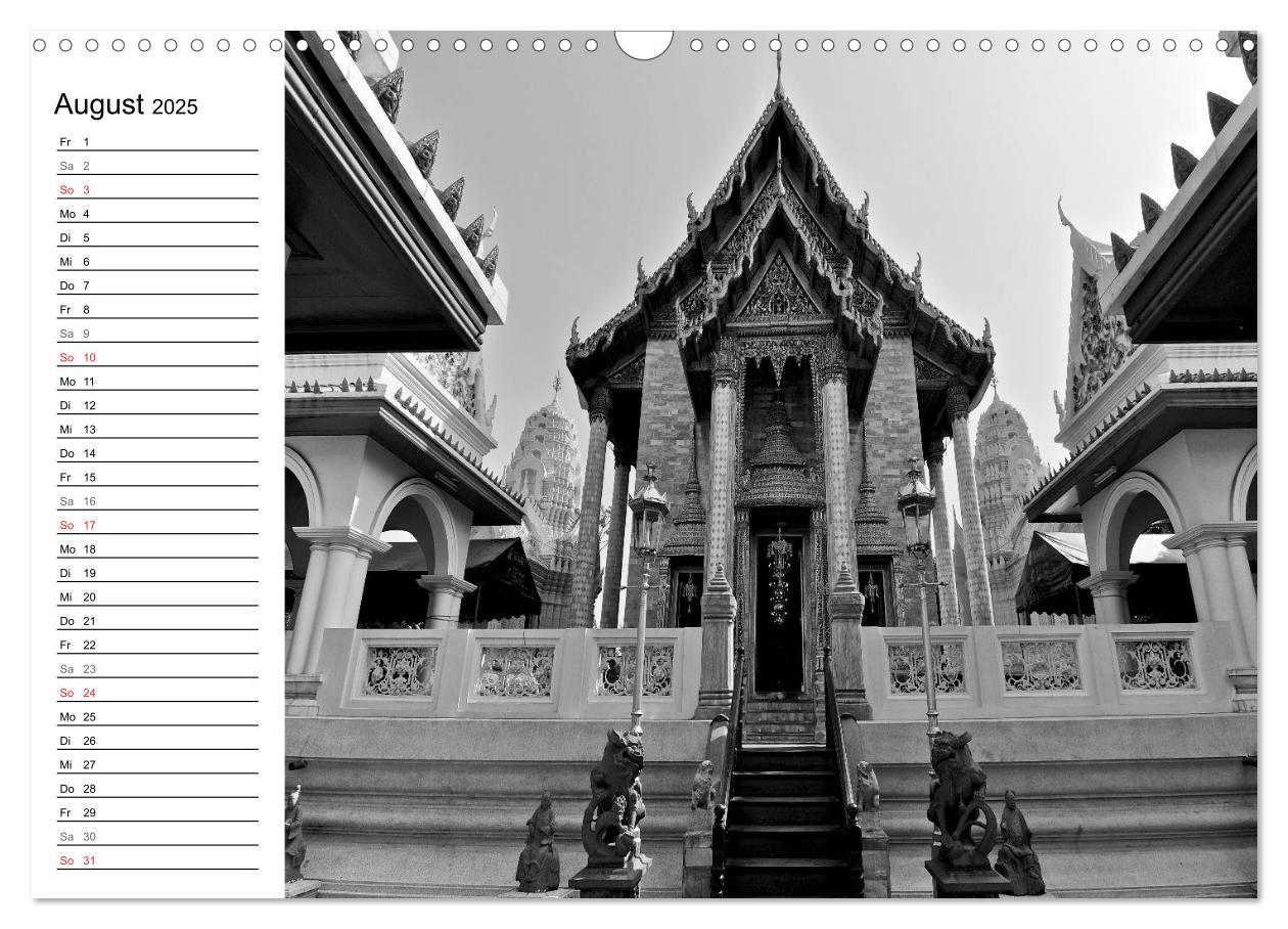 Bild: 9783435511518 | Bangkok Impressionen in Schwarz Weiß (Wandkalender 2025 DIN A3...