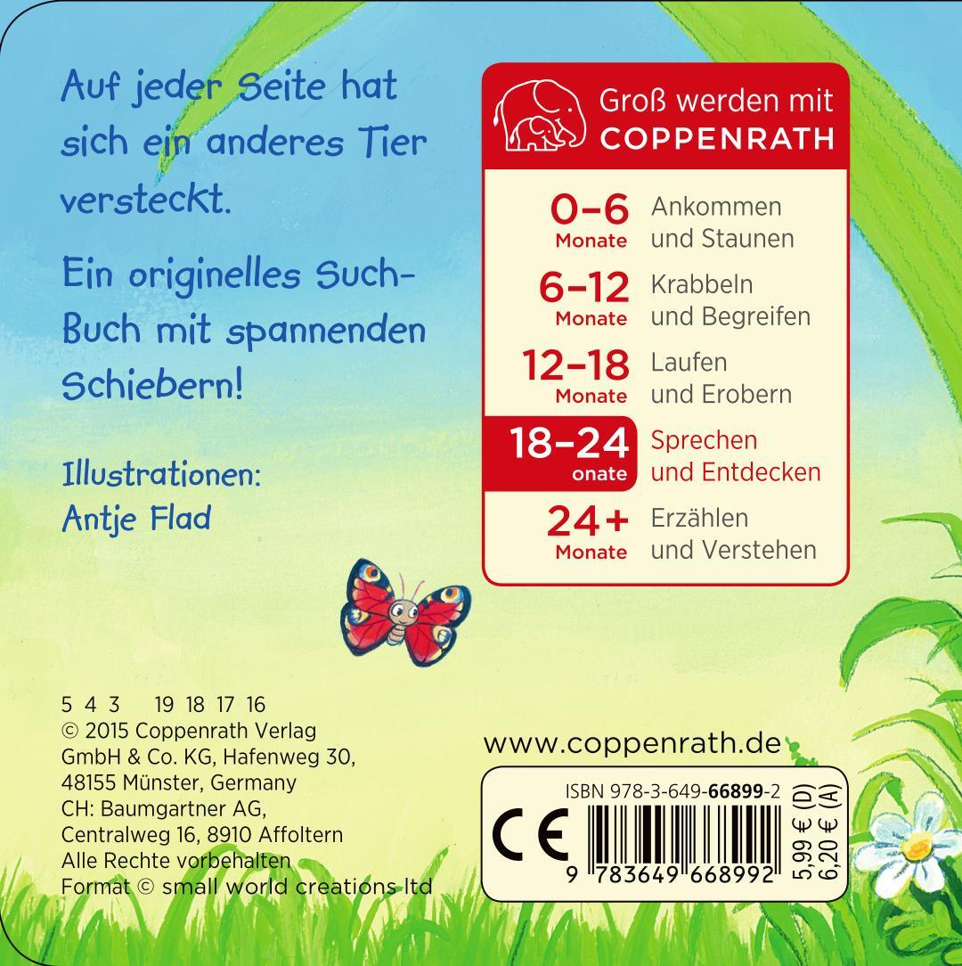 Rückseite: 9783649668992 | Kribbelkrabbel, wer läuft da? | Antje Flad | Buch | minifanten | 14 S.