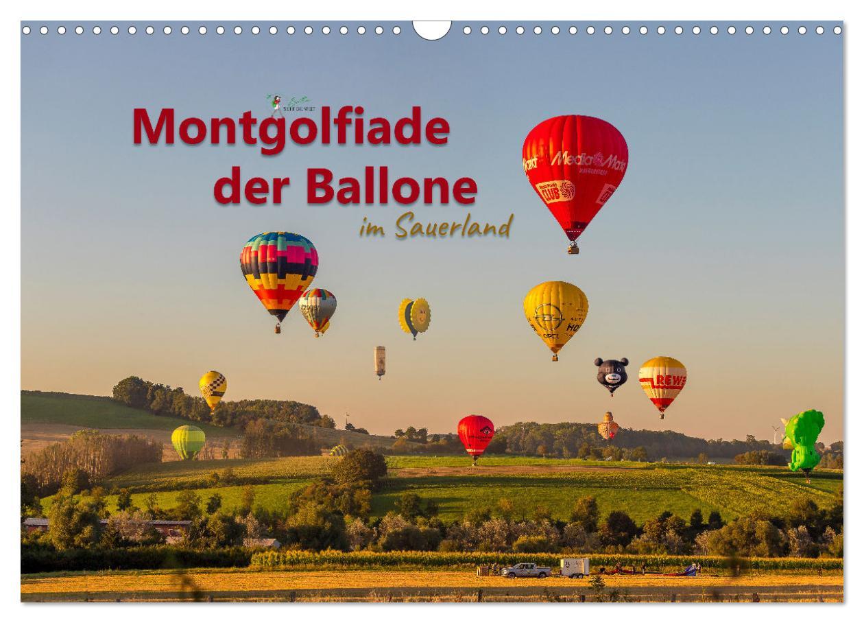 Cover: 9783383854897 | Montgolfiade der Ballone im Sauerland (Wandkalender 2025 DIN A3...