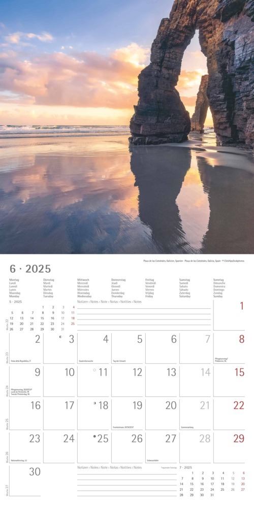 Bild: 4251732340896 | Alpha Edition - Am Meer 2025 Broschürenkalender, 30x30cm,...