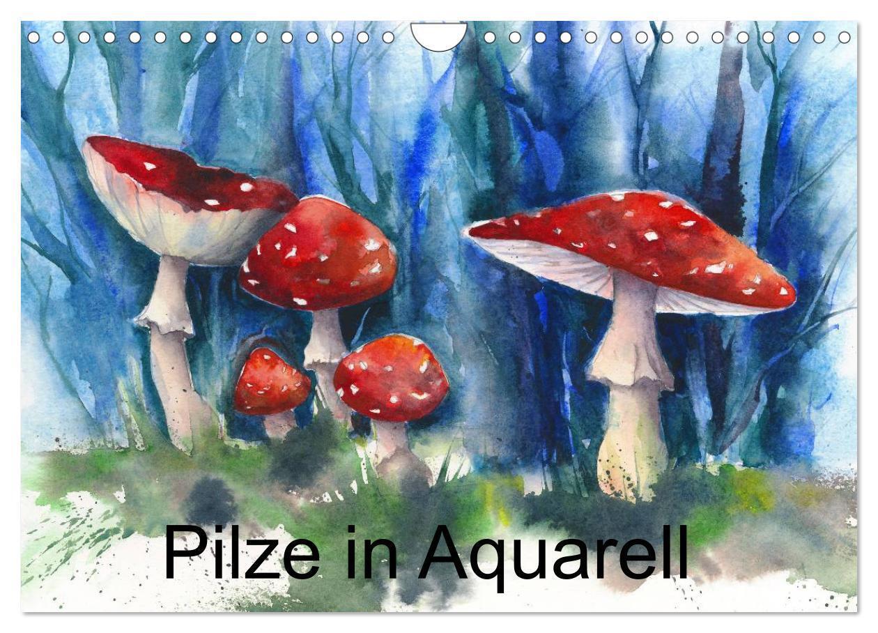 Cover: 9783435602124 | Pilze in Aquarell (Wandkalender 2025 DIN A4 quer), CALVENDO...