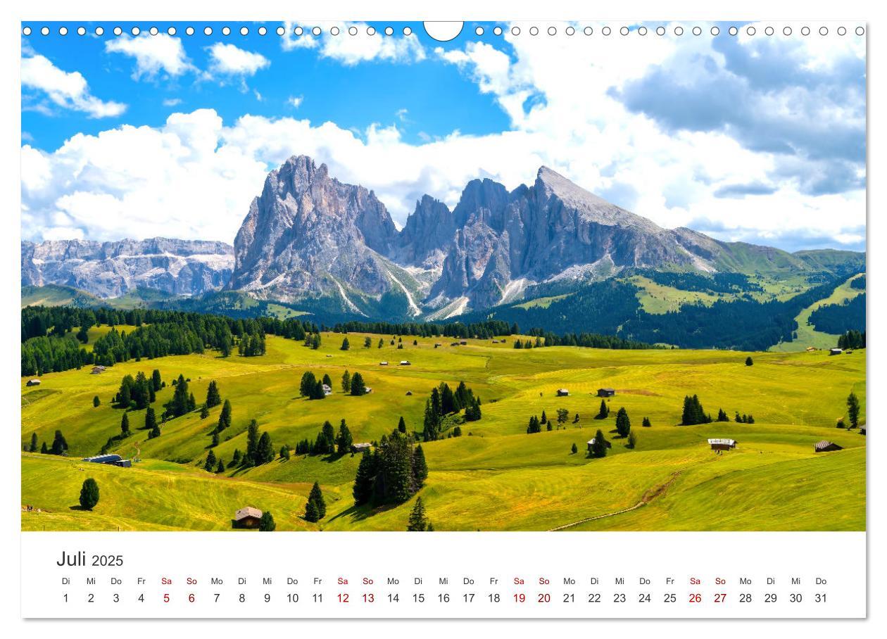 Bild: 9783383926808 | Seiser Alm - Im Herzen der Dolomiten. (Wandkalender 2025 DIN A3...