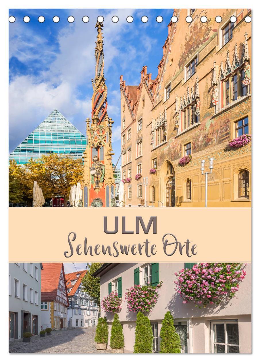 Cover: 9783435954759 | ULM Sehenswerte Orte (Tischkalender 2025 DIN A5 hoch), CALVENDO...