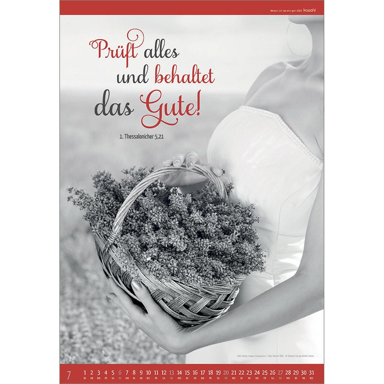 Bild: 9783754807552 | Mensch - ich hab dich gern 2025 | S/W-Kalender | Kalender | 14 S.