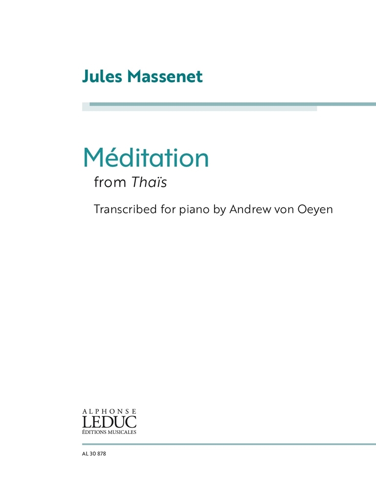 Cover: 9790046308789 | Méditation from Thaïs | Jules Massenet | Broschüre | Buch | Deutsch