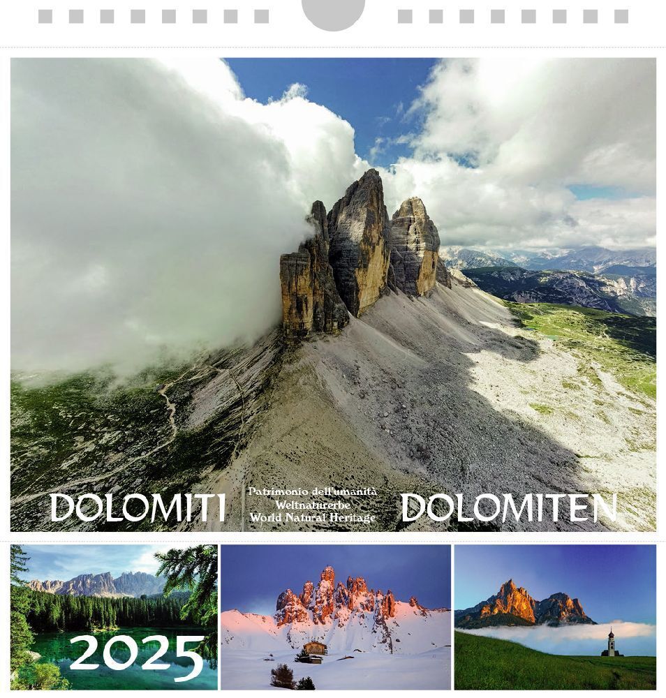 Cover: 9788887531633 | Dolomiten 2025, Postkartenkalender Querformat | Kalender | 2025