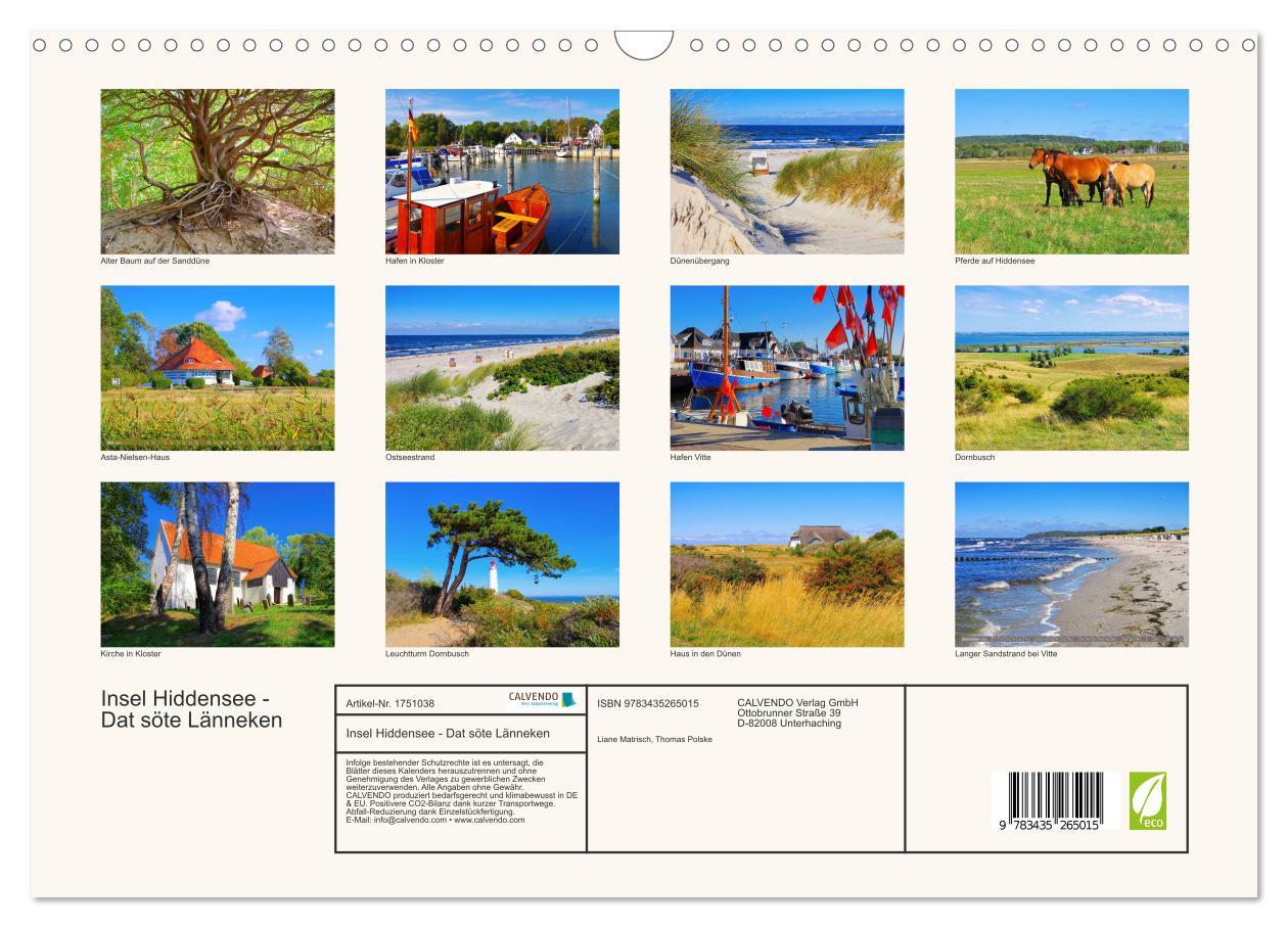 Bild: 9783435265015 | Insel Hiddensee - Dat söte Länneken (Wandkalender 2025 DIN A3...