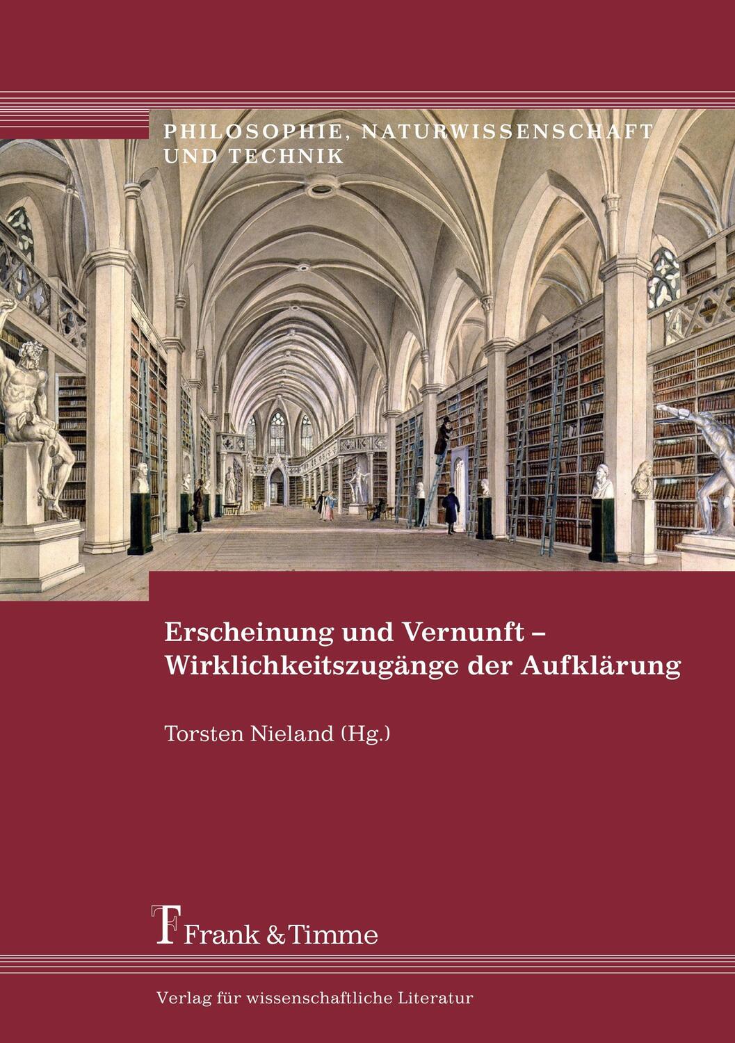 Cover: 9783732905201 | Erscheinung und Vernunft ¿ Wirklichkeitszugänge der Aufklärung | Buch