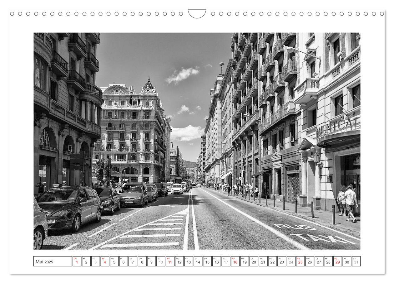 Bild: 9783435681228 | Barcelona Photografien in Schwarz / Weiß (Wandkalender 2025 DIN A3...