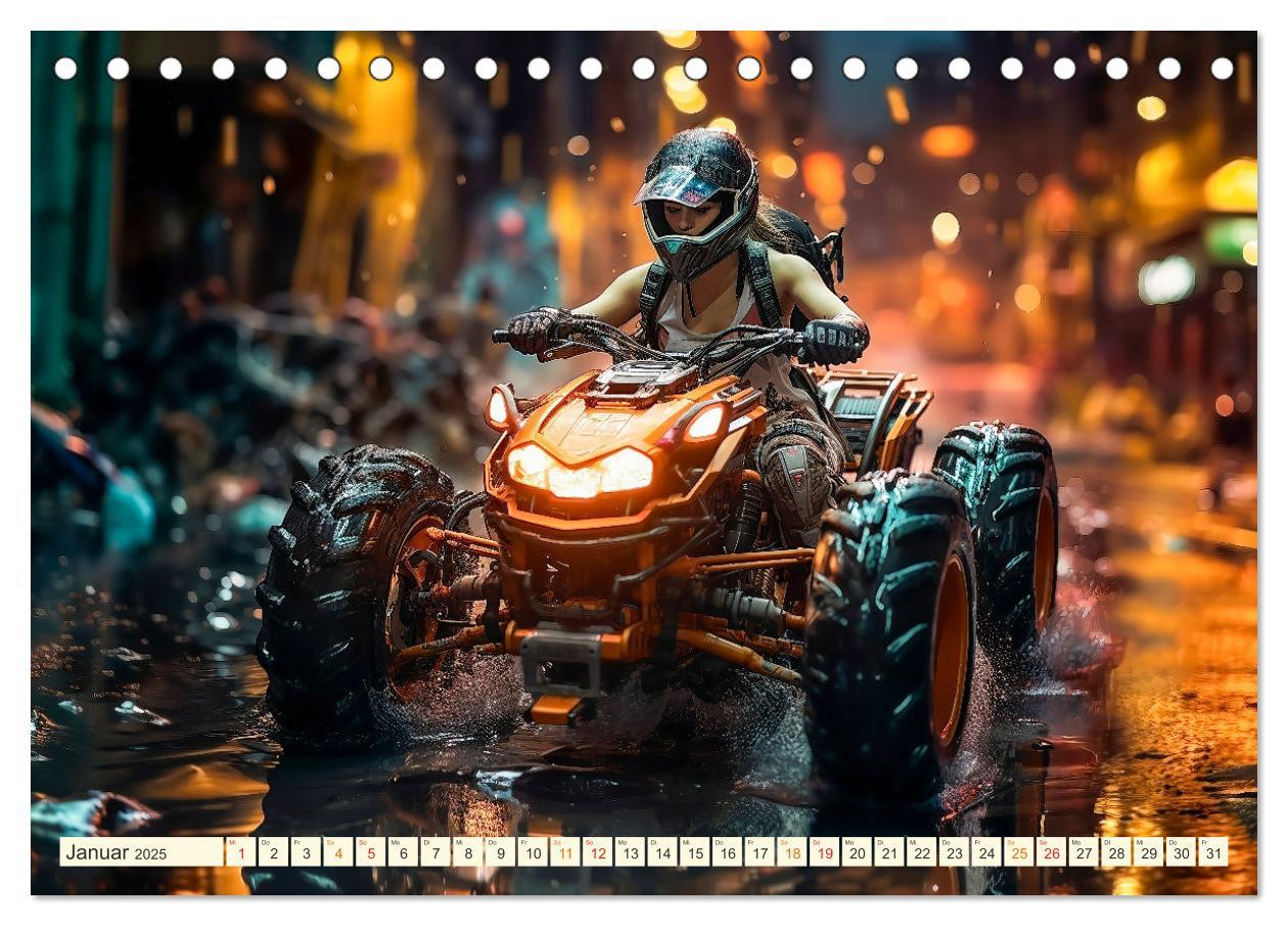 Bild: 9783383890314 | Quad Fantasien (Tischkalender 2025 DIN A5 quer), CALVENDO...