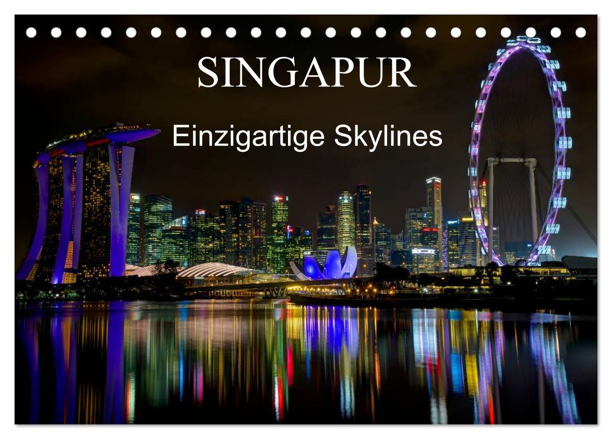 Cover: 9783435521333 | Singapur - Einzigartige Skylines (Tischkalender 2025 DIN A5 quer),...