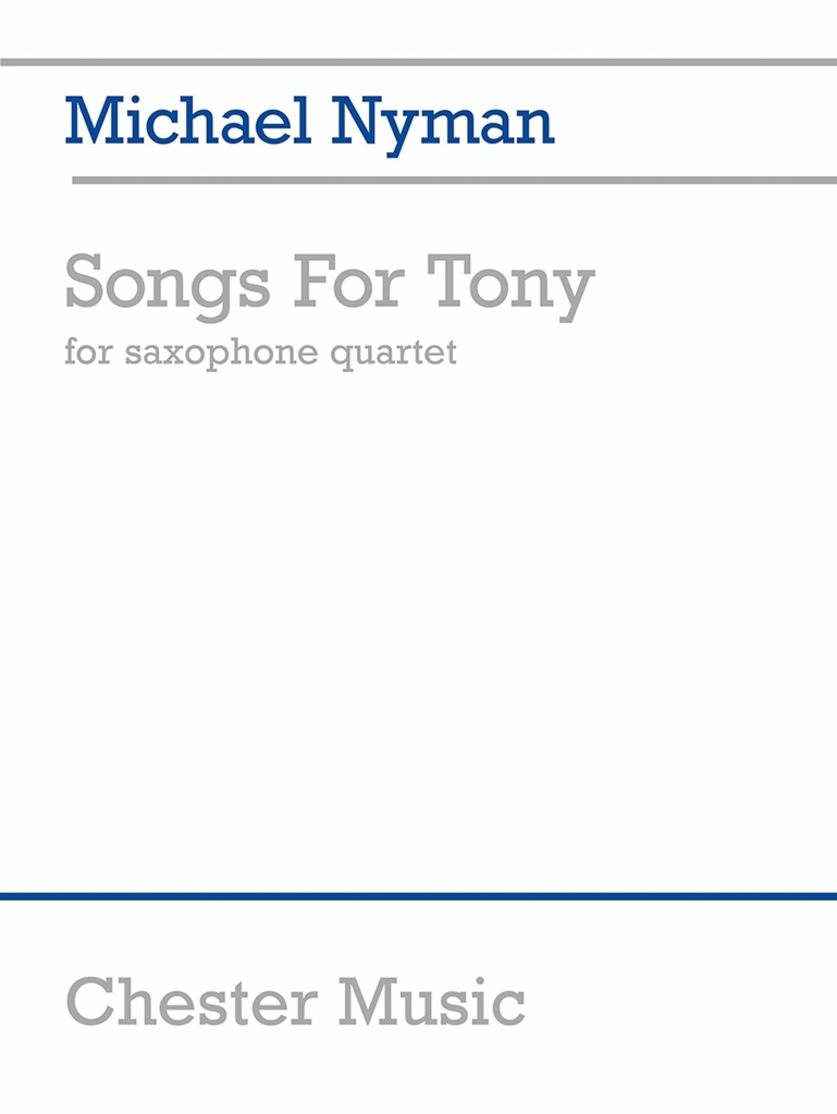 Cover: 9780711968851 | Songs For Tony | Michael Nyman | Taschenbuch | Partitur + Stimmen