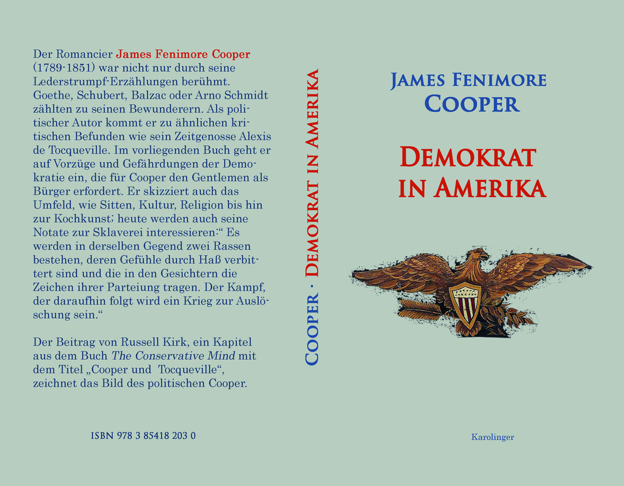 Cover: 9783854182030 | Demokrat in Amerika | James Fenimore Cooper | Taschenbuch | Deutsch