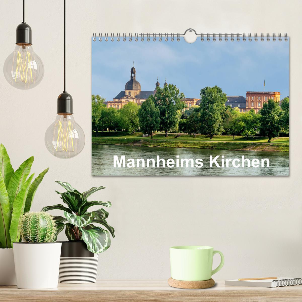 Bild: 9783435223732 | Mannheims Kirchen (Wandkalender 2025 DIN A4 quer), CALVENDO...