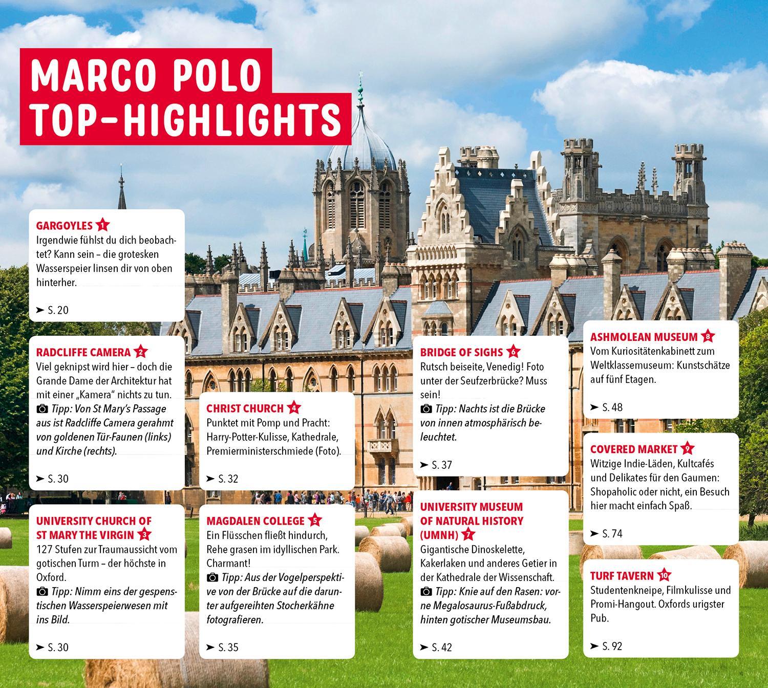 Bild: 9783829750660 | MARCO POLO Reiseführer Oxford | Heike Krüsemann | Taschenbuch | 144 S.